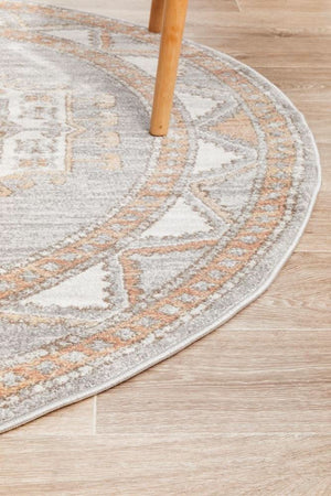 SALSA Caitlen Grey Round Rug