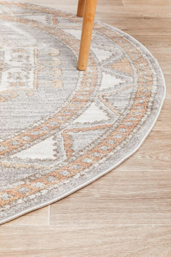 SALSA Caitlen Grey Round Rug