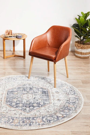 SALSA Lorissa Blue Round Rug