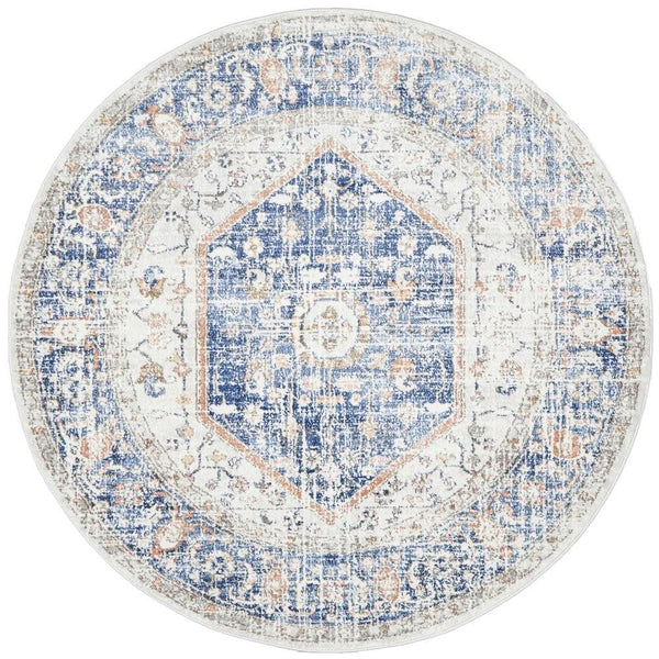 SALSA Lorissa Blue Round Rug