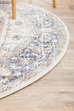 SALSA Lorissa Blue Round Rug