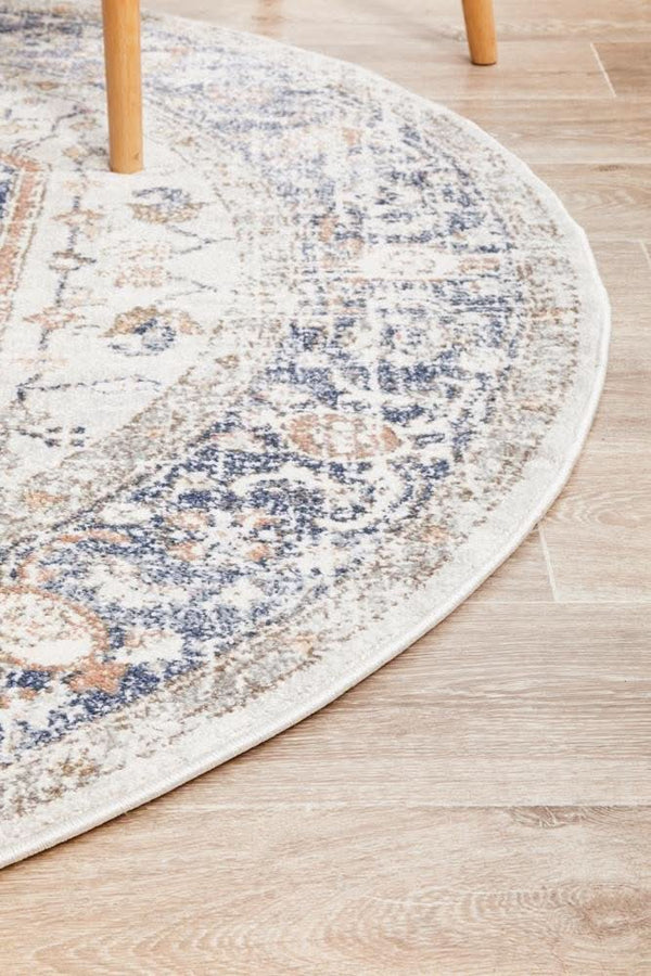 SALSA Lorissa Blue Round Rug