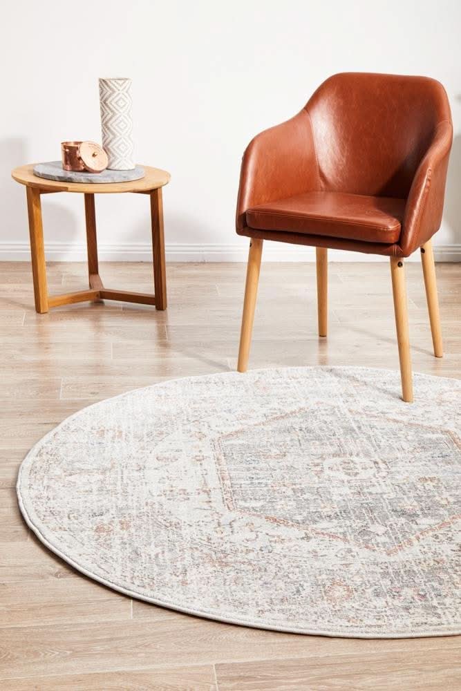SALSA Lorissa Silver Round Rug