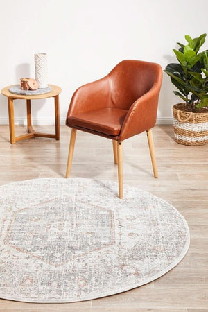SALSA Lorissa Silver Round Rug