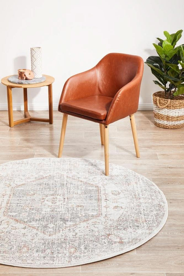 SALSA Lorissa Silver Round Rug