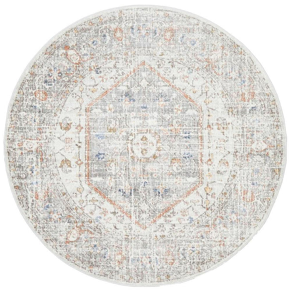 SALSA Lorissa Silver Round Rug
