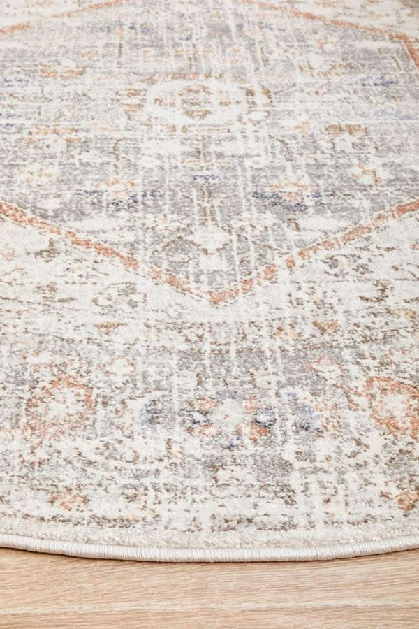 SALSA Lorissa Silver Round Rug