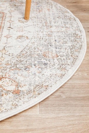 SALSA Lorissa Silver Round Rug