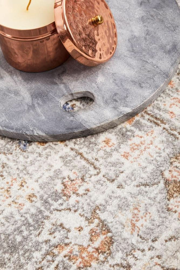 SALSA Lorissa Silver Round Rug