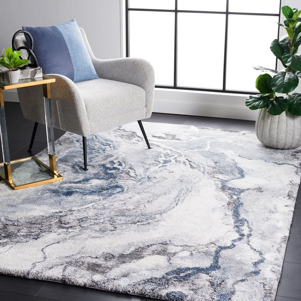 Quartz 222 Blue Rug