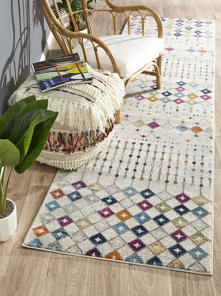 Mirage Peggy Tribal Morrocan Style Multi Runner Rug