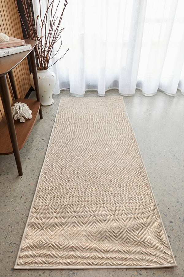 OUTSIDE ELEMENT Misty Natural Runner Rug