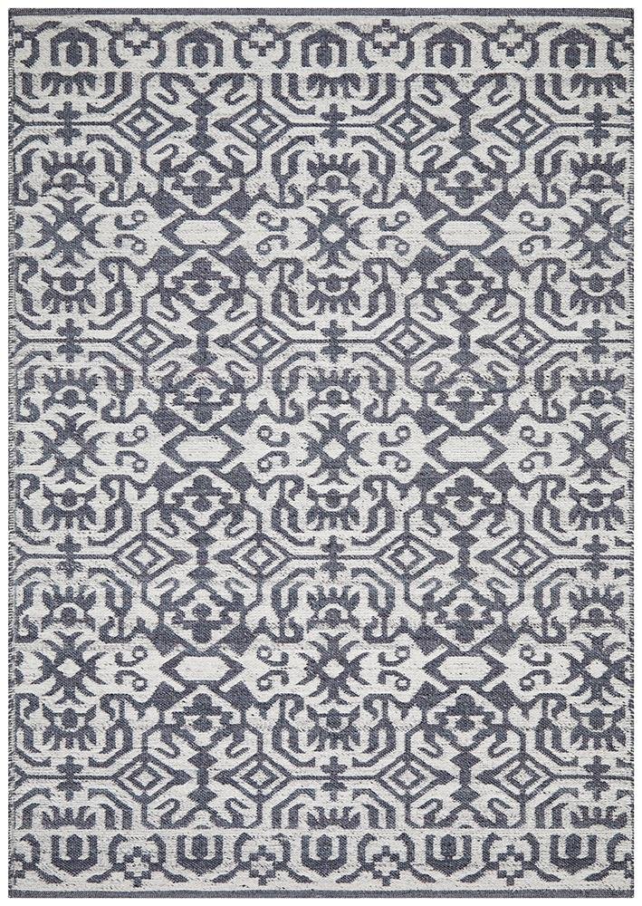 ELEGANCE Kian Silver Navy Rug