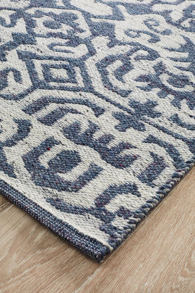 ELEGANCE Kian Silver Navy Rug