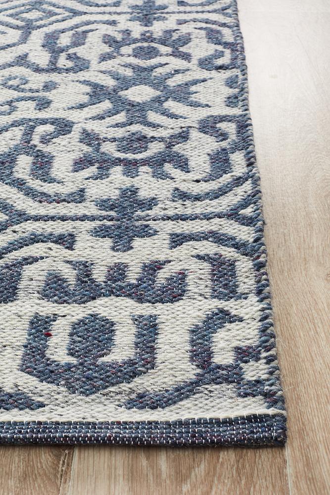 ELEGANCE Kian Silver Navy Rug