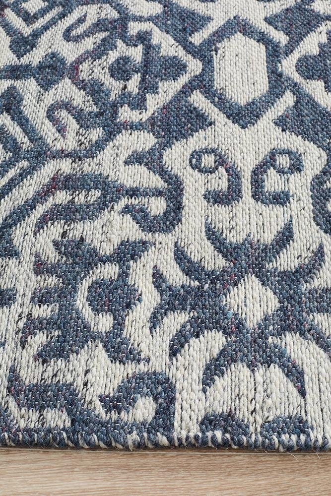 ELEGANCE Kian Silver Navy Rug