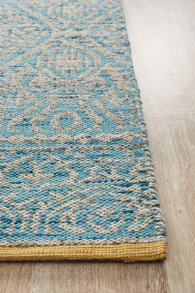 ELEGANCE Hunter Blue Grey Rug