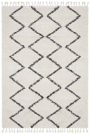 Saffron 11 White Rug