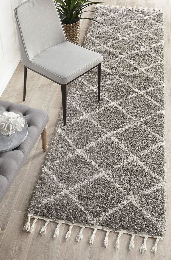 Saffron 22 Grey Runner Rug