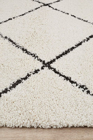 Saffron 22 White Rug