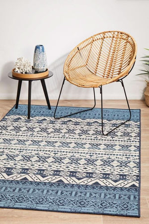Seaside 3333 White Blue Rug
