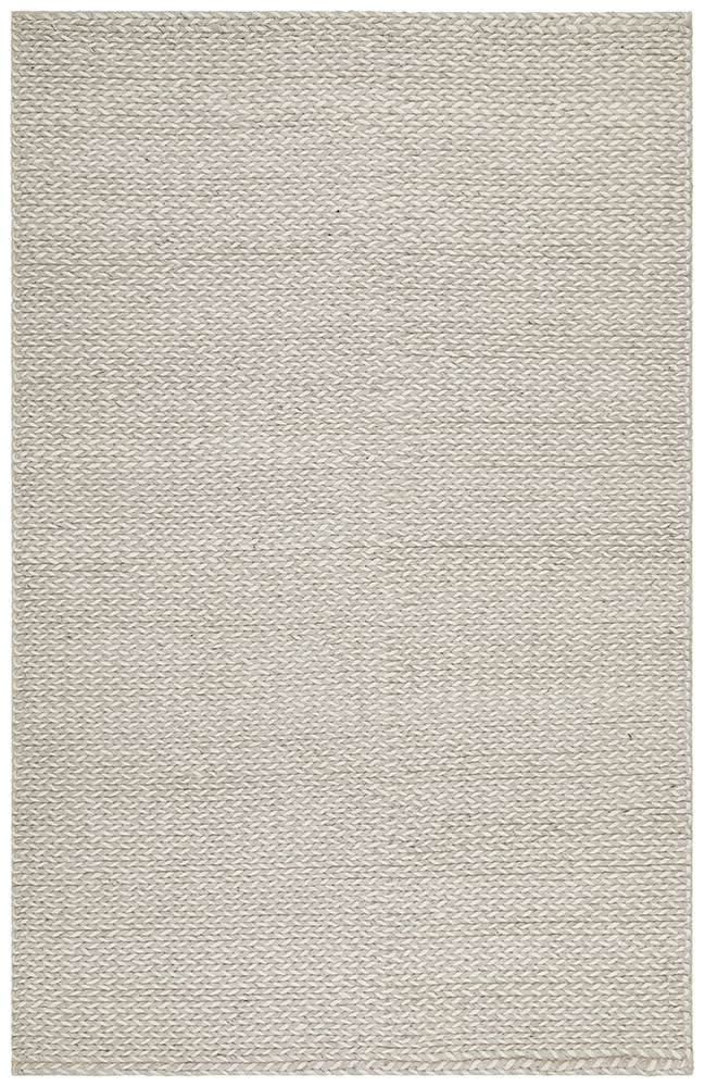 AXON Helena Woven Wool Rug Grey White