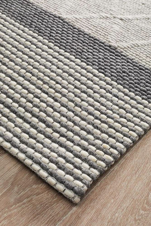 AXON Karlsson Wool Hatch Textured Rug