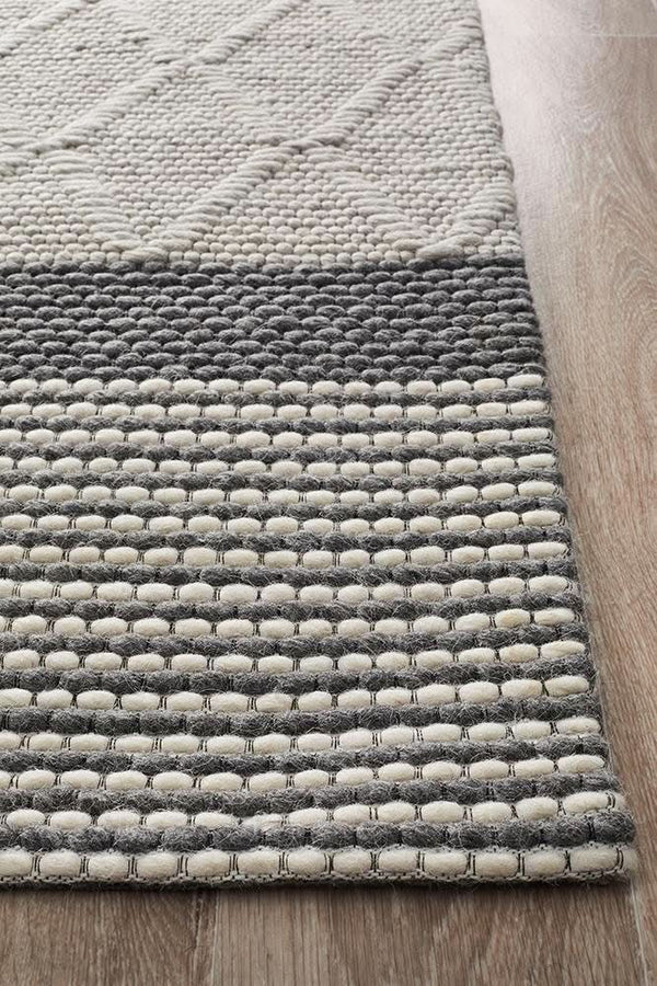 AXON Karlsson Wool Hatch Textured Rug
