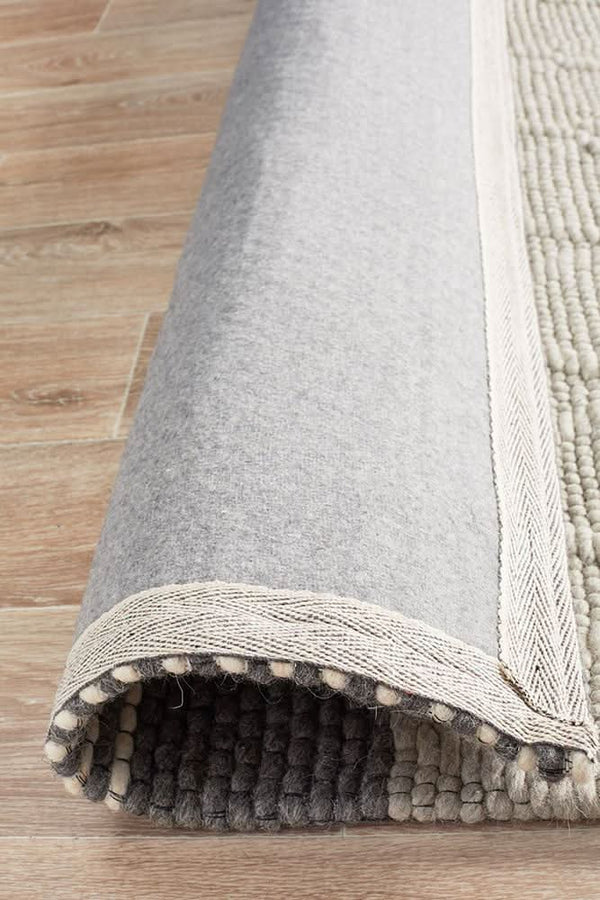 AXON Karlsson Wool Hatch Textured Rug