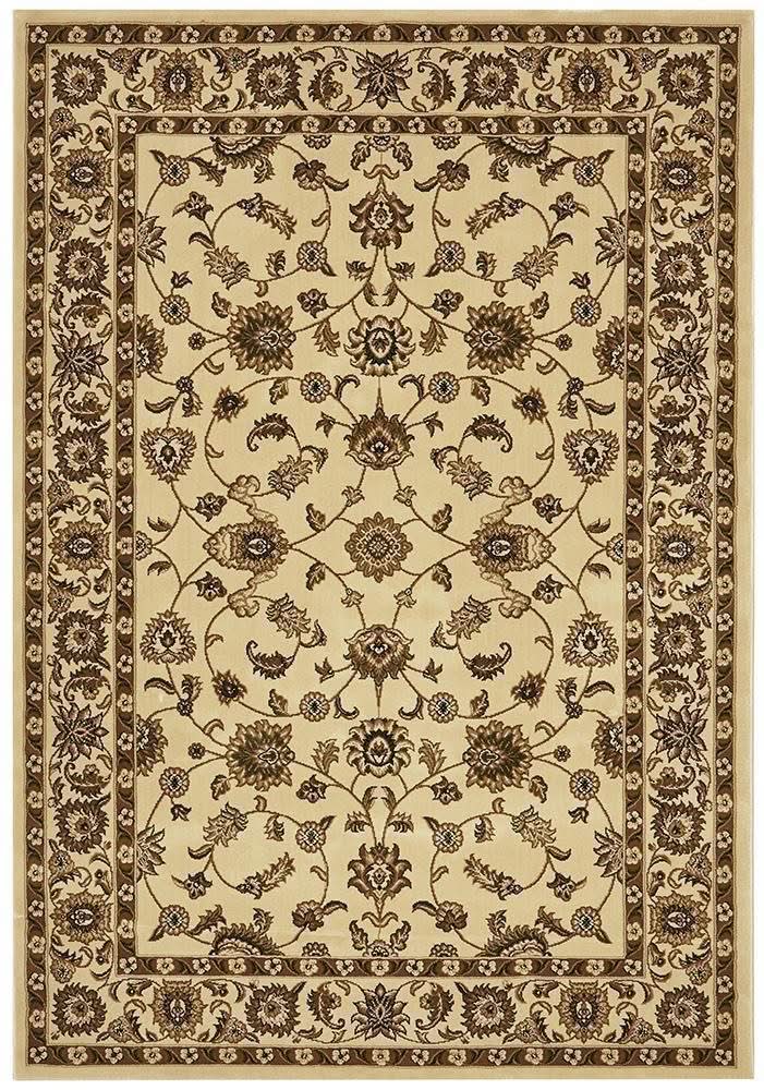 Sydney Collection Classic Rug Ivory With Ivory Border