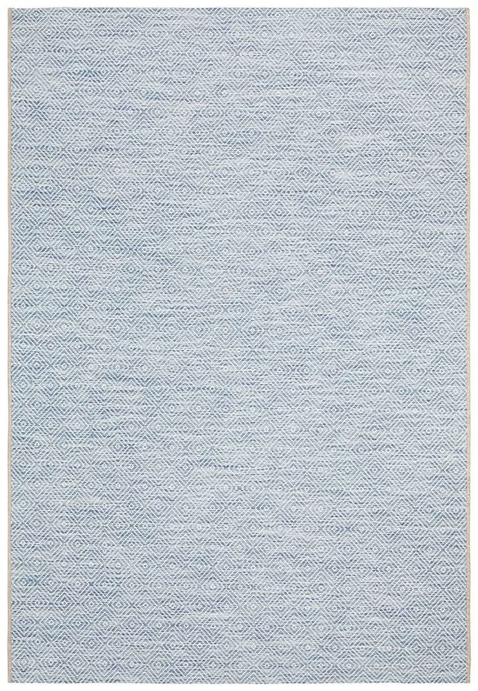 Tara Clara Diamond Rug Blue