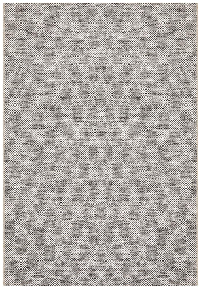 Tara Clara Diamond Rug Grey