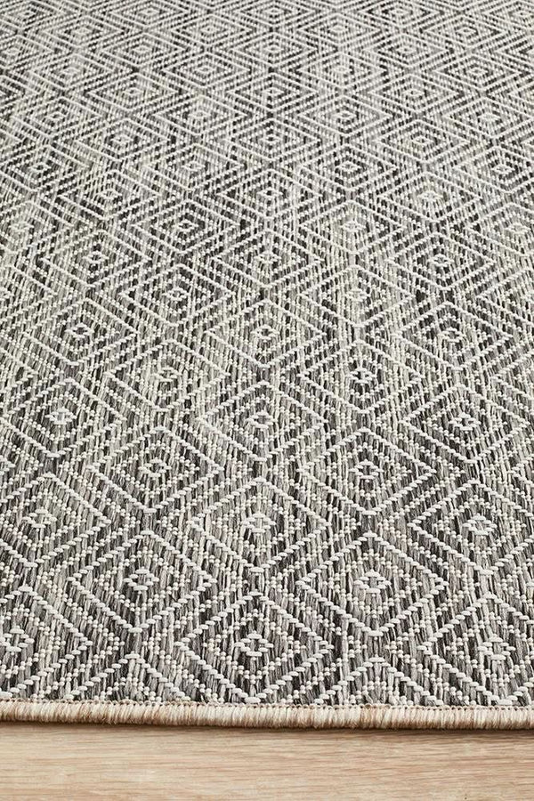 Tara Clara Diamond Rug Grey
