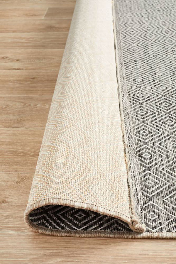 Tara Clara Diamond Rug Grey
