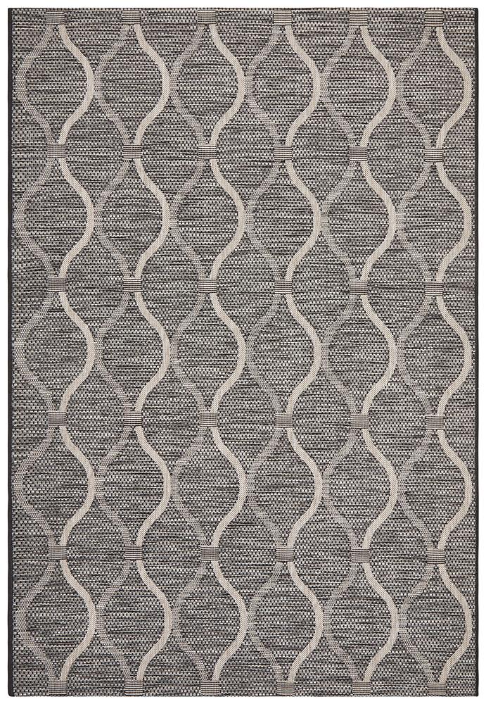 Tara Denise Trellis Rug Black