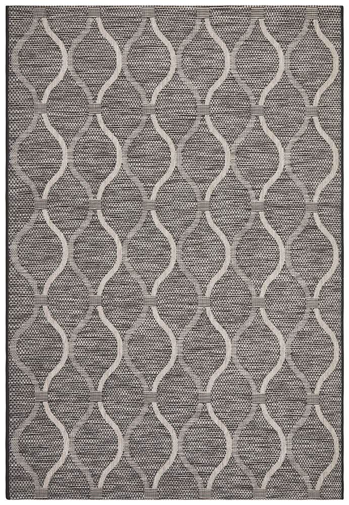 Tara Denise Trellis Rug Black
