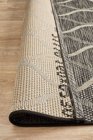 Tara Denise Trellis Rug Black