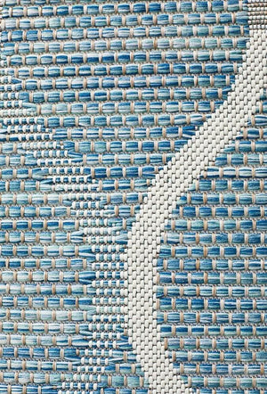 Tara Denise Trellis Rug Blue