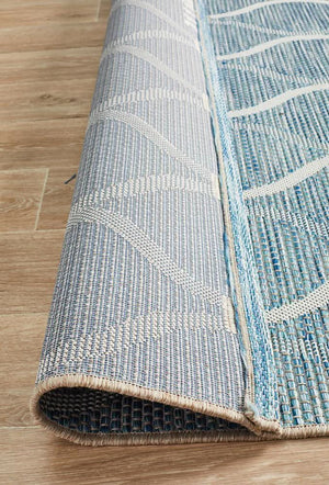 Tara Denise Trellis Rug Blue