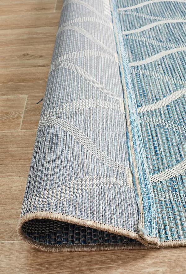 Tara Denise Trellis Rug Blue
