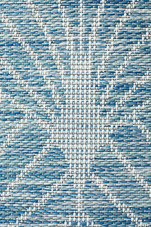 Tara Fern Trellis Rug Blue