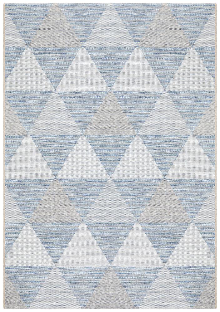 Tara Geo Rug Blue