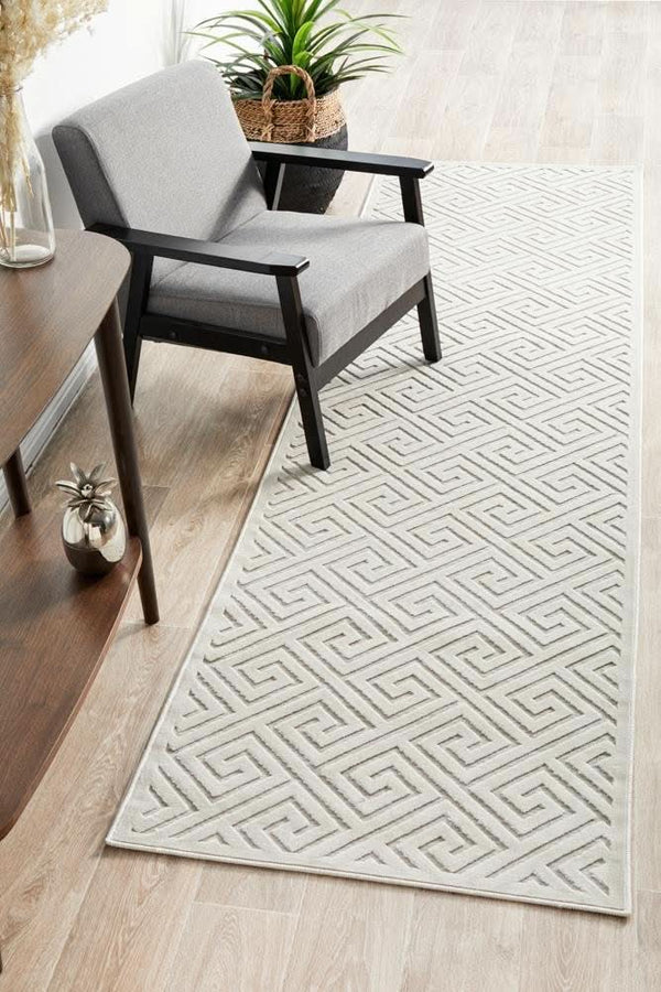 CITY Alice Natural White Runner Rug