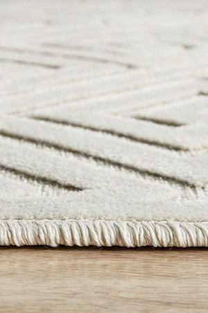 CITY Alice Natural White Runner Rug