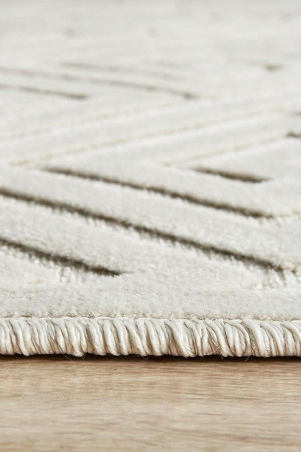CITY Alice Natural White Runner Rug