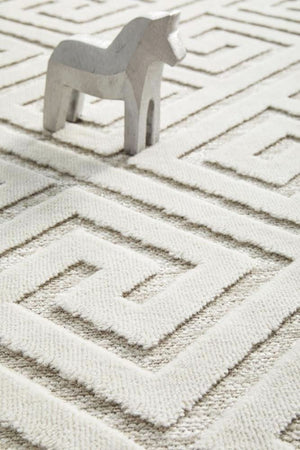 CITY Alice Natural White Runner Rug