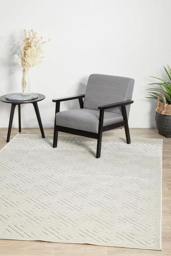 CITY Alice Natural White Rug