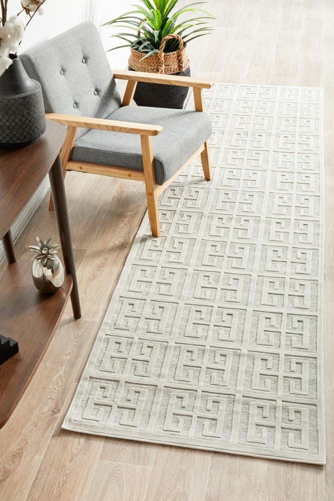 CITY Brenda Natural White Runner Rug