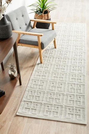 CITY Brenda Natural White Runner Rug