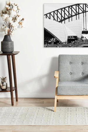 CITY Brenda Natural White Runner Rug